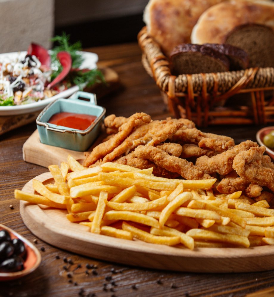 Mixed Chicken with Fries 